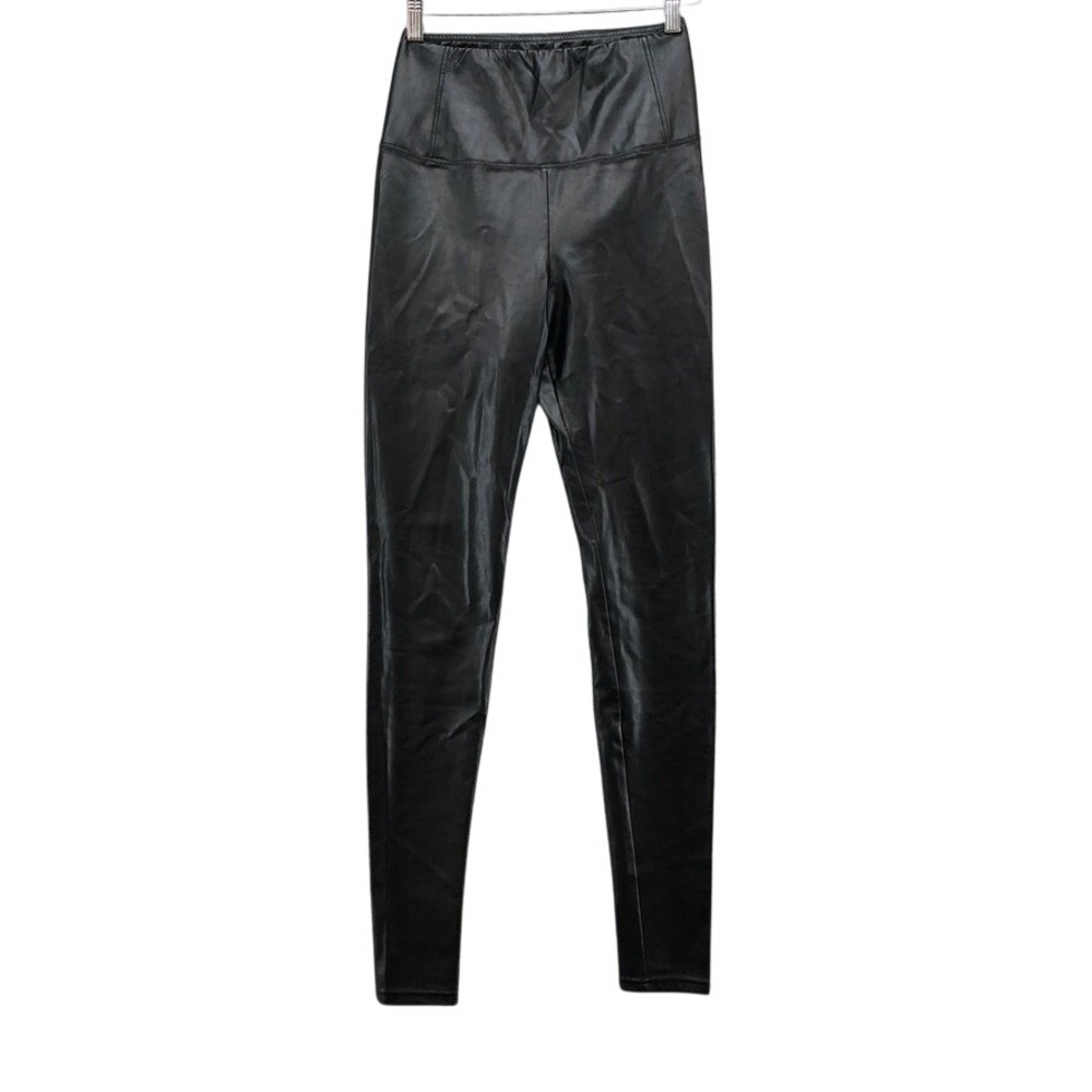 Wilfred Free Daria Leggings Womens Small Black Vegan Leather‎ High Rise Skinny